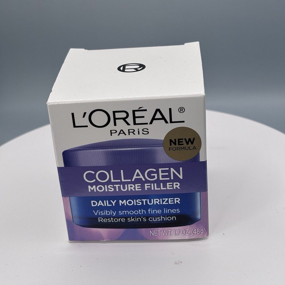 L’OREAL PARIS Collagen Moisture Filler, Daily Anti Aging Face Cream, 1.7oz NEW